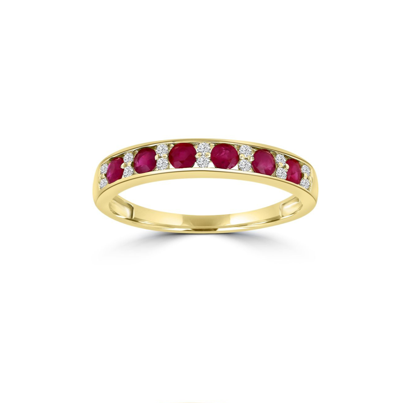 Yellow Gold Ruby & Diamond Ring