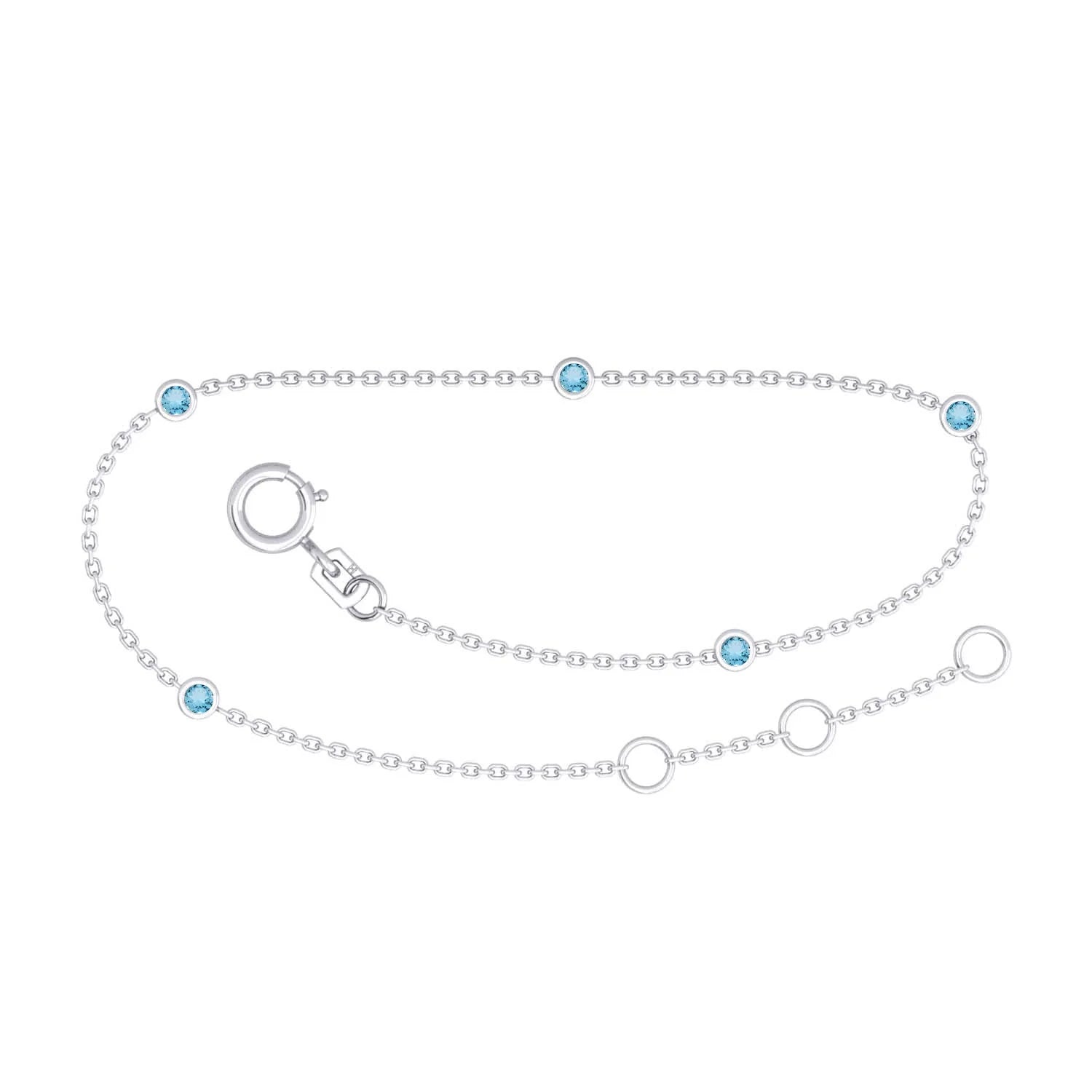 White Gold & Topaz Bracelet
