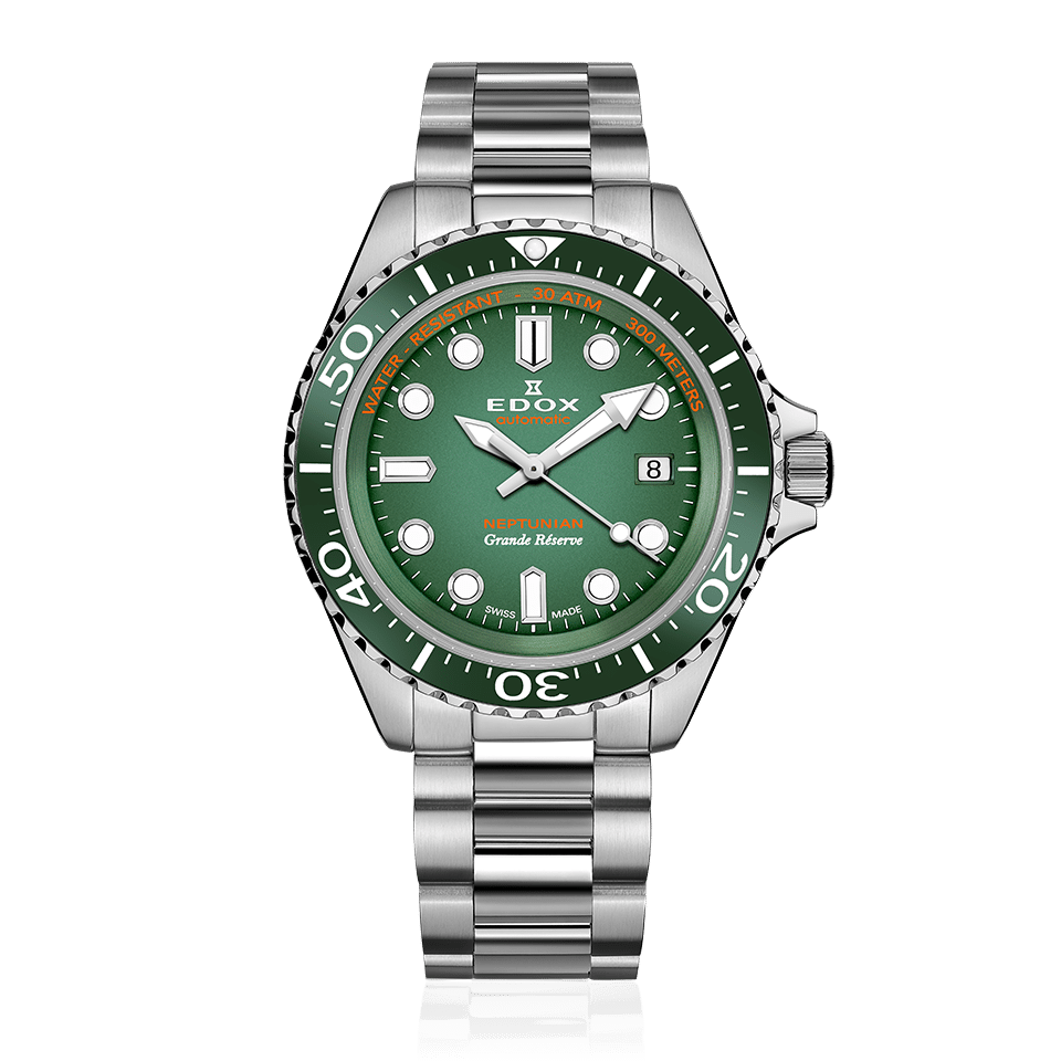 EDOX Neptunian Grande Réserve Date Automatic Mens Watch