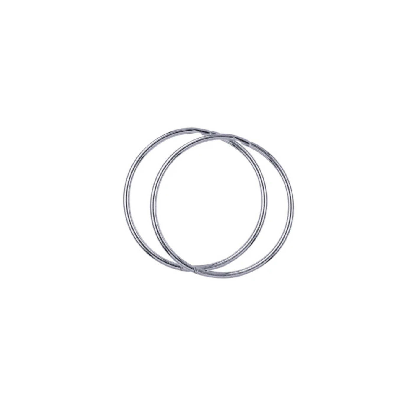 Sterling Silver 20mm Plain Sleepers