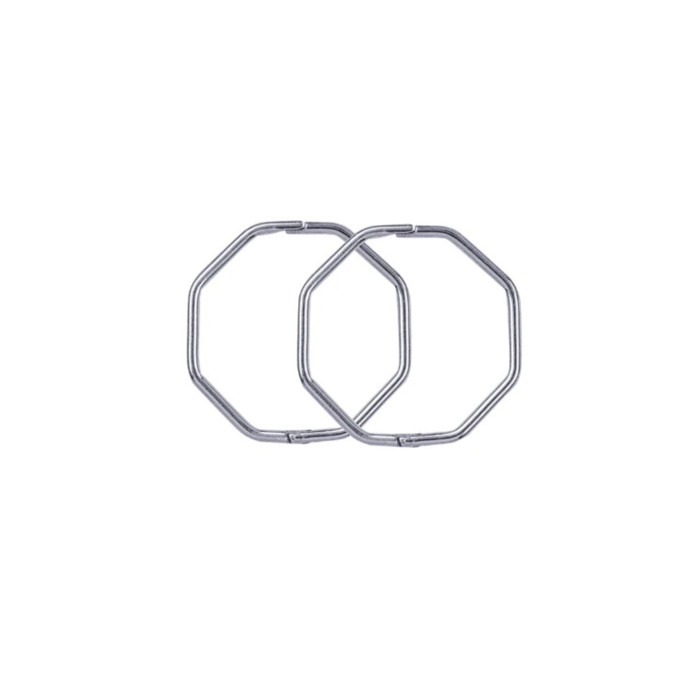 Sterling Silver 16mm Octagonal Sleepers