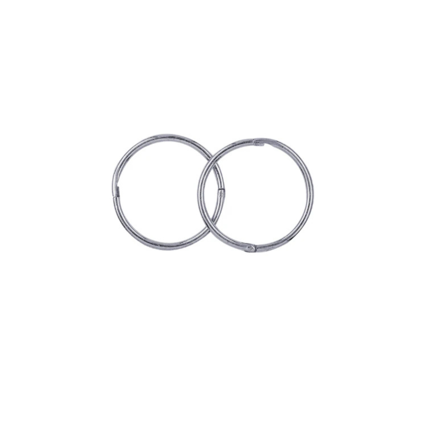 Sterling Silver 14mm Plain Sleepers