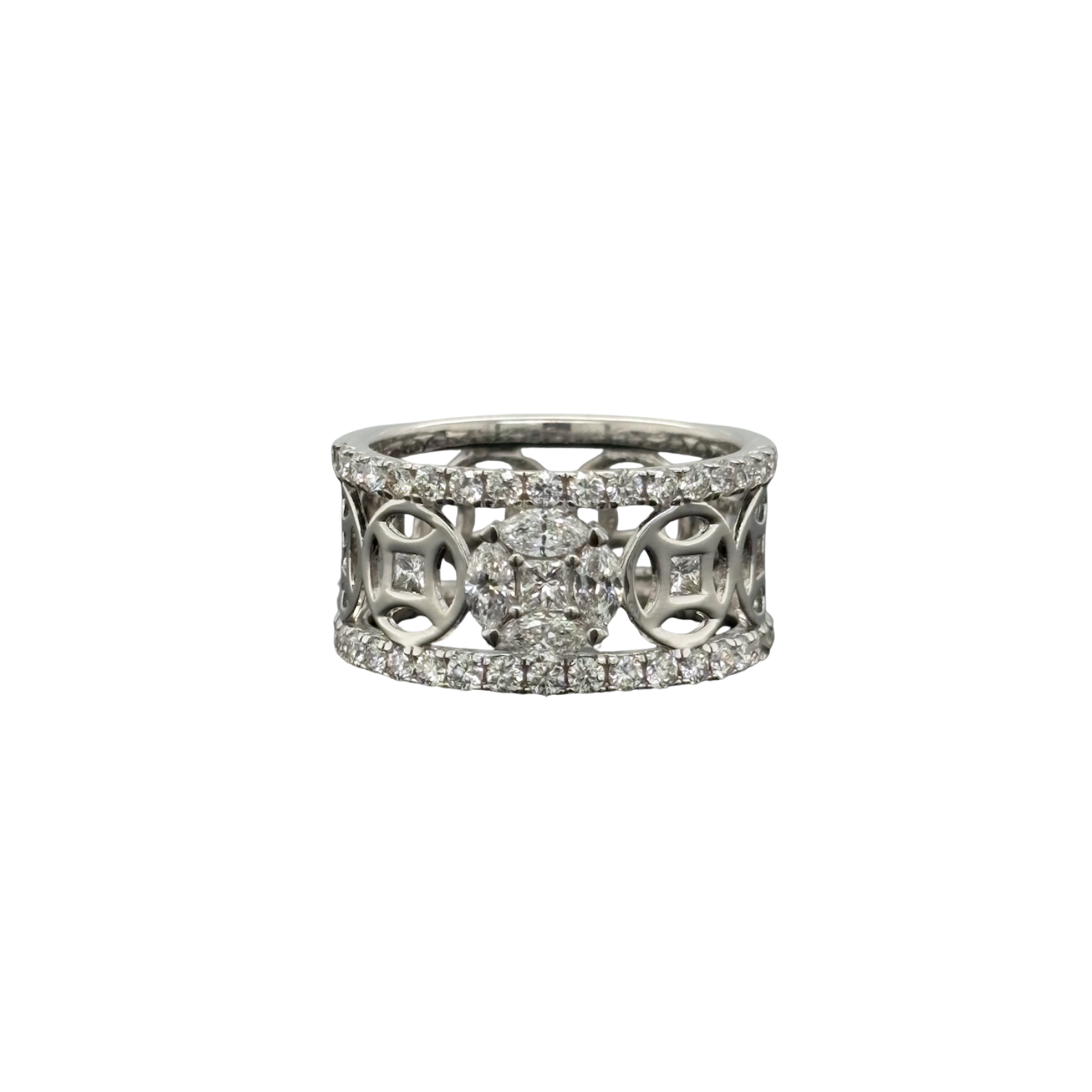 Pre-Owned White Gold & Diamond Ring