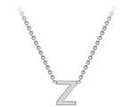 9ct White Gold Initial With 38cm Chain + 5cm Extender