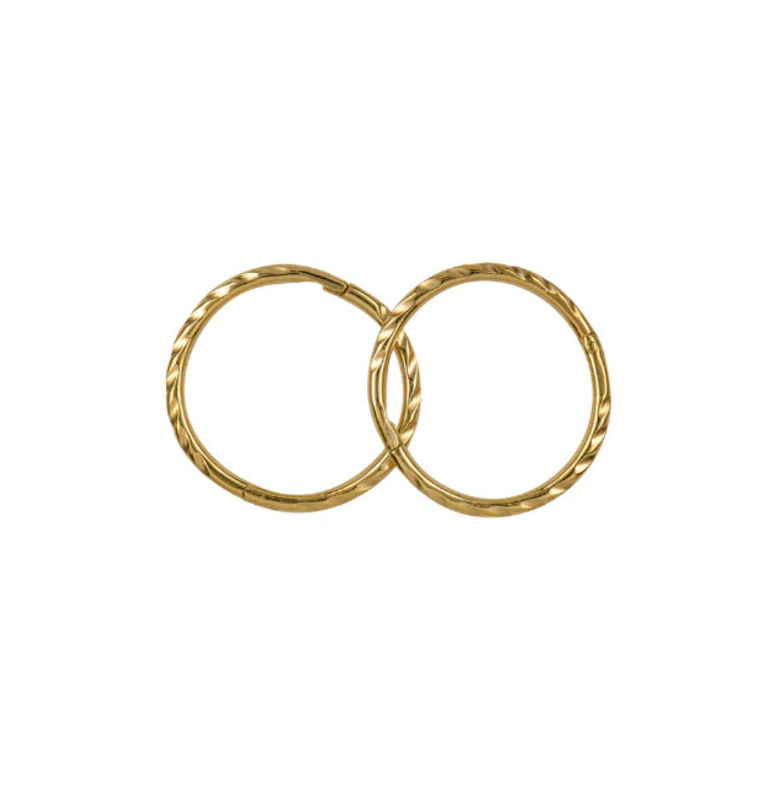 Yellow Gold 20mm Twist Sleepers