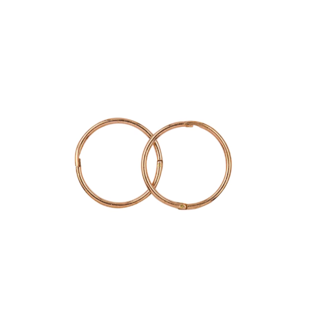 Yellow Gold 12mm Plain Sleepers