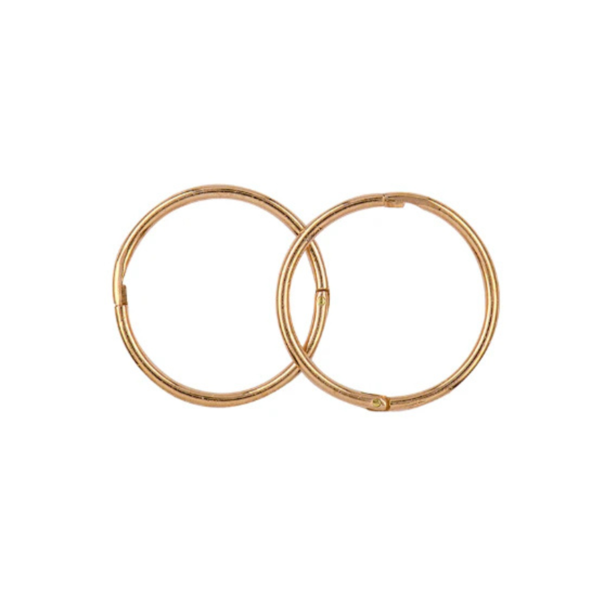 Yellow Gold 20mm Faceted Sleepers