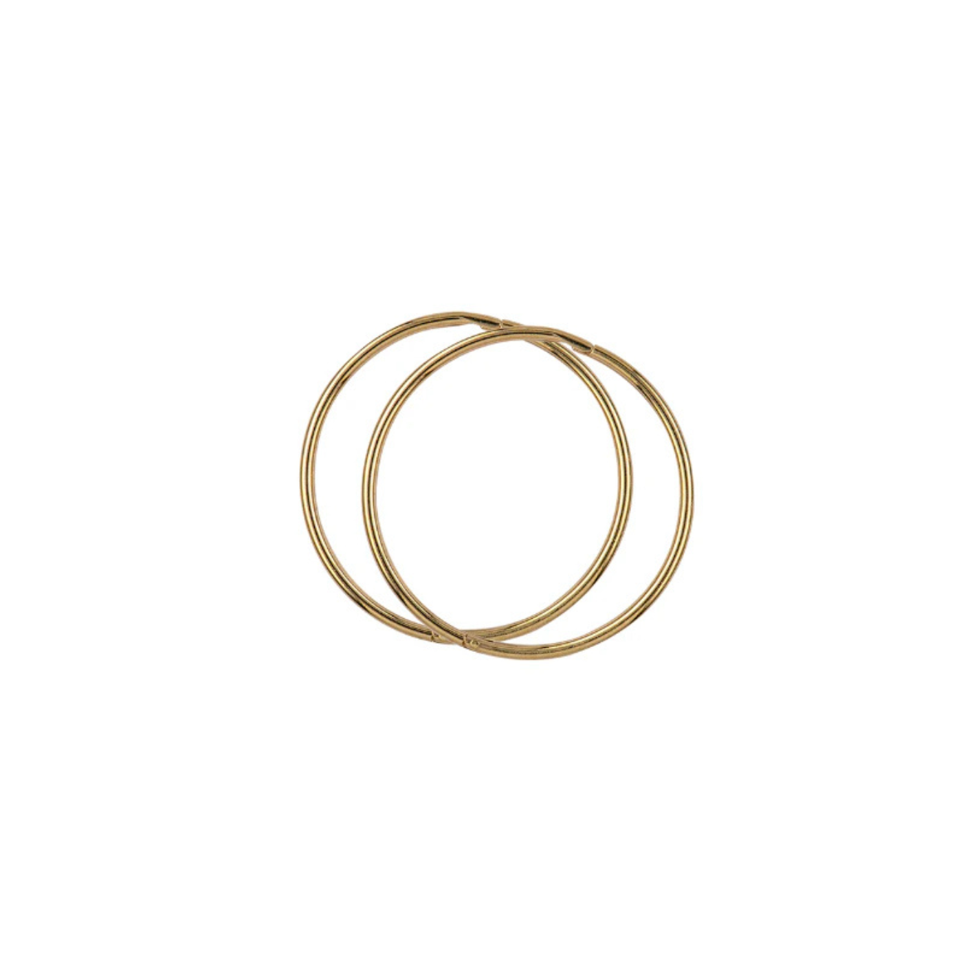 Yellow Gold 20mm Plain Sleepers