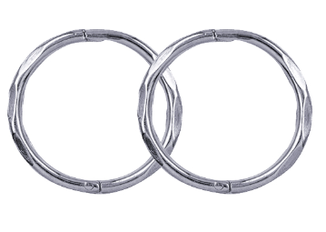 Sterling Silver 10mm Faceted Sleepers