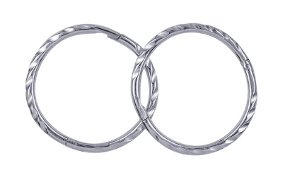 Sterling Silver 12mm Twist Sleepers