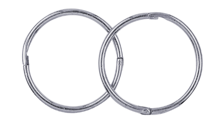Sterling Silver 12mm Plain Sleepers