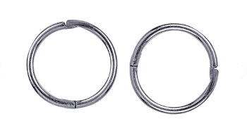 Sterling Silver 10mm Plain Sleepers