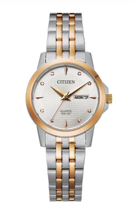Citizen Ladies Two Tone Stainless Steel Watch EQ0605-53A