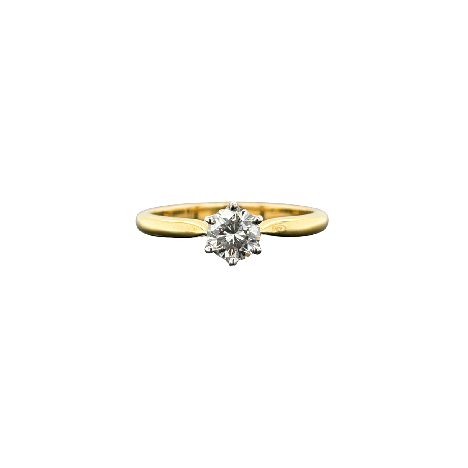 Gold & Diamond Solitaire Engagement