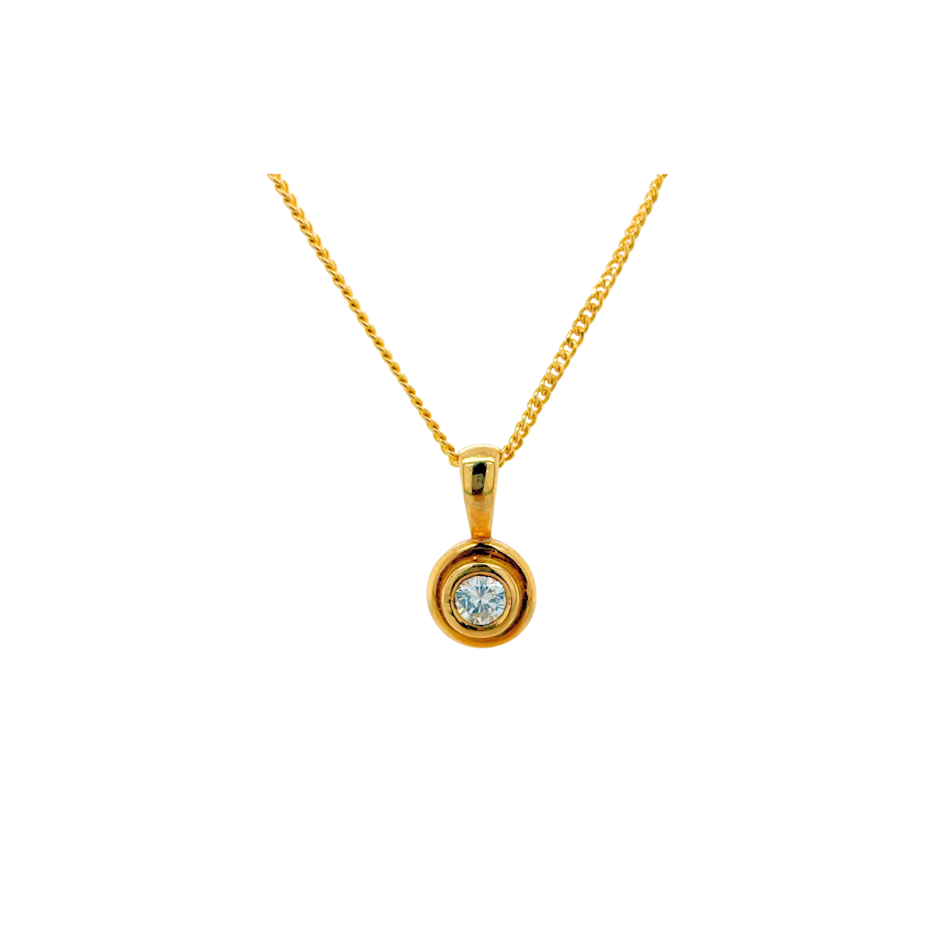 Yellow Gold & Diamond Pendant