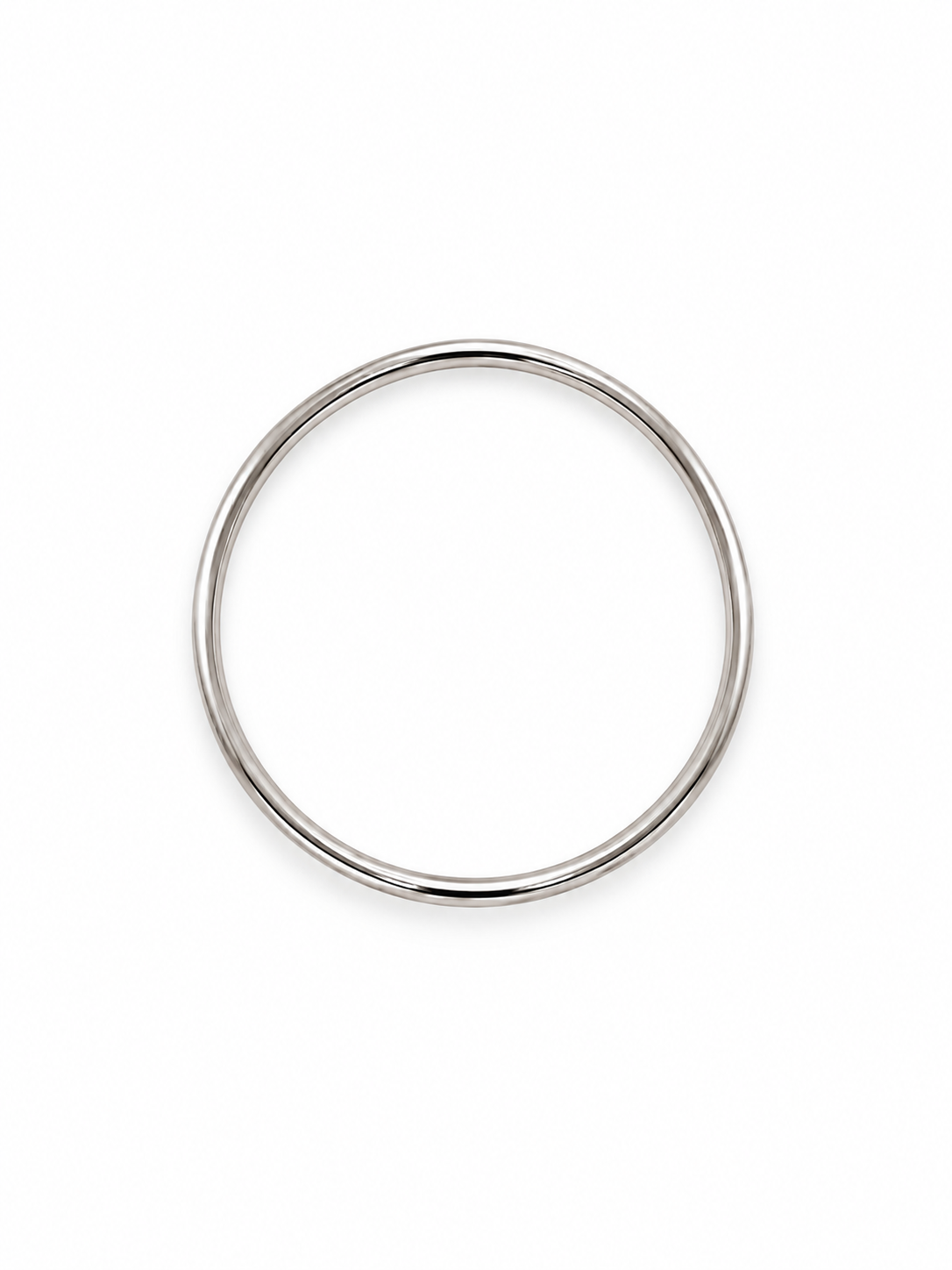 Australian Made Silver Round Bangle 63mm