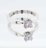 Pre-Owned Ladies 18ct White Gold 0.44ct Princess Cut Diamond Engagement Ring