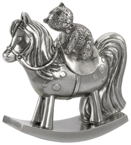 Royal Selangor Pewter Teddy & Horse Trinket Box Ref 016522RG