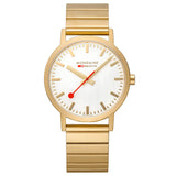 Mondaine Official Classic 40mm Golden Stainless Steel watch