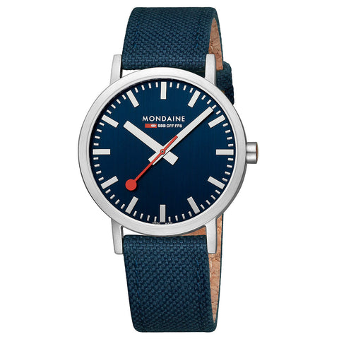 Mondaine Official Swiss Railways Classic Deep Blue 40mm Watch