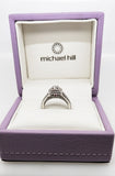 Pre-Owned Ladies 14ct white gold 1.25ct halo diamond engagement ring